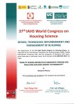 37° IAHS World Congress on Housing: Design, technology, refurbishment and management of buildings.