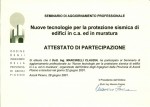 Seminario di aggiornamento professionale: Nuove tecnologie per la protezione sismica di edifici in c.a. ed in muratura.