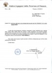 Iscrizione elenco professionisti antincendio al n° PE01448100312.