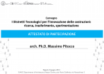 I distretti tecnologici per l'innovazione delle costruzioni: ricerca, trasferimento, sperimentazione